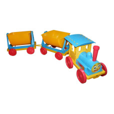 Іграшковий потяг DOLONI для пісочниці 2 причепи блакитний (013118/1)