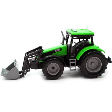 Іграшковий трактор інерційний екскаватор із світло-звуковими ефектами зелений (550-46J-EGR)