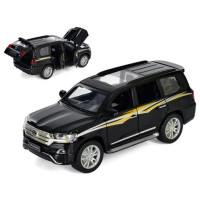 Машинка АвтоСвіт 1:32 Джип Toyota Land Cruiser 200 металева чорна (AP-1733-BC)
