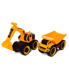 Машинки комплект будівельної техніки зі світловими та звуковими ефектами (A6677-15-18EK)