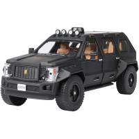 Машинка АвтоСвіт Позашляховик G. Patton 1:24 металева інерційна чорна матова (AP-1842-BCM)