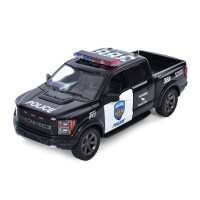 Іграшкова моделька Kinsmart Ford F-150 Raptor 2022 Police 1:46 інерційна металева (KT5436WP)