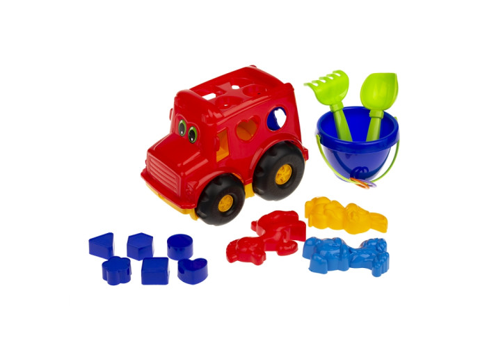 Машинка Colorplast автобус-сортер Бусик (асорт.) (CP0268)