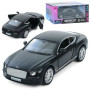Машина АвтоСвіт Bentley Continental GT 2018 інерційна металева чорна (AS-3132)