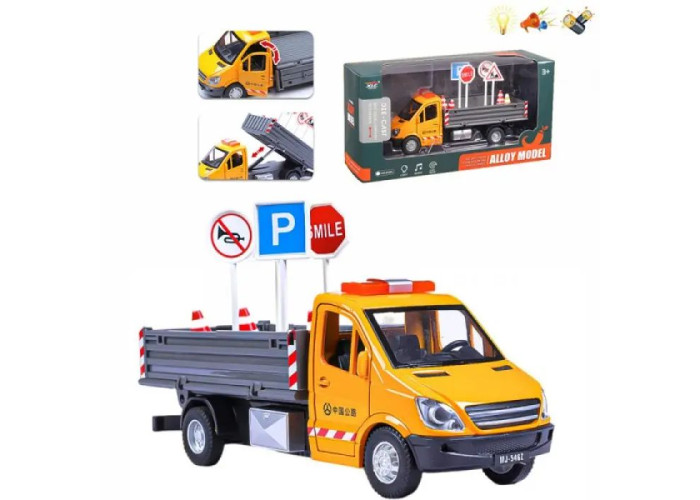 Машина вантажна Дорожні служби 1:43 із регулювальними знаками (1210-69E)