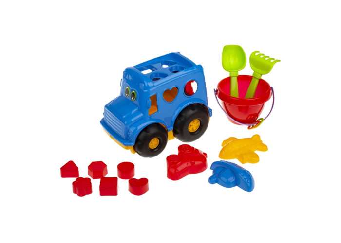 Машинка Colorplast автобус-сортер Бусик (асорт.) (CP0268)