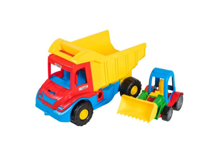 Машинки Tigres вантажівка самоскид та трактор (асорт.) (39219)