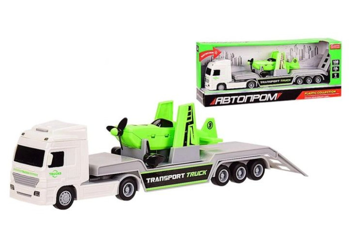 Вантажівка транспортер Автопром трейлер з літаком (7942B)