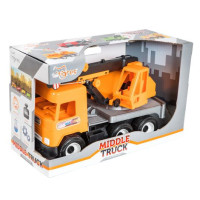 Іграшка дитяча Tigres Middle truck Автокран помаранчевий (39313)
