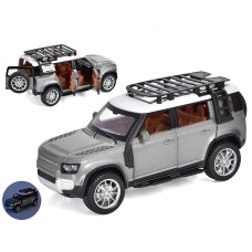 Машинка АвтоСвіт Land Rover Defender 1:22 металева інерційна сіра (AP-1721-GR)