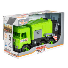 Іграшка дитяча Tigres Middle truck сміттєвоз зелений (39484)