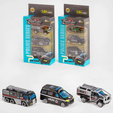 Набір машинок в комплекті Police (асорт.) (MH-203)