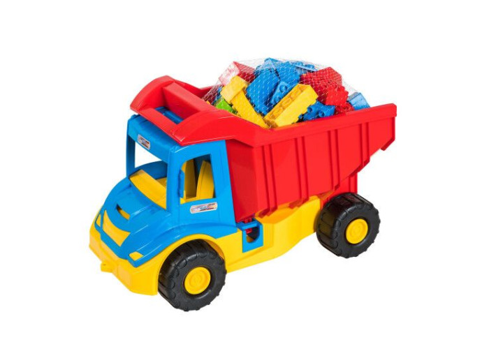 Машинка Tigres вантажівка самоскид із конструктором (39221)