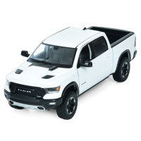Моделька машинки АвтоСвіт RAM 1500 2019 1:27 металева біла (AP-1949)