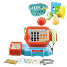 Касовий апарат з набором іграшкових продуктів та сканером (LT8802-5B)