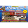 Іграшкова залізниця Блакитний вагон із димом та світлом 282см (7013(609))