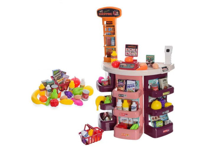 Ігровий набір Прилавок магазину з касою та продуктами 44 предм (922-06A)