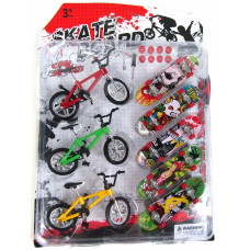 Набір скейтборди пальчикові з міні велосипедами з інструментами та комплектом коліс (NO2356V/R31-2)