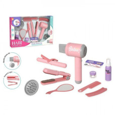 Ігровий набір Salon Hair styling set Догляду за волоссям 10 предметів (LD-338B)