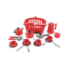 Іграшковий посуд Orion Іриска №8 в корзинці червоний (OR134RD)