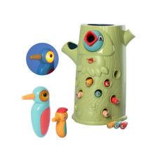 Магнітна гра Limo Toy Нагодуй дятлика з магнітними гусеничками, звукові ефекти (FT0016GR)