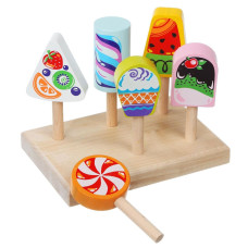 Дерев'яний дитячий набір Cubika морозиво (CB14330)