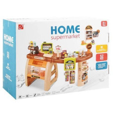 Ігровий набір Home Supermarket Прилавок магазину з касою та продуктами 52 предмети (668-69)