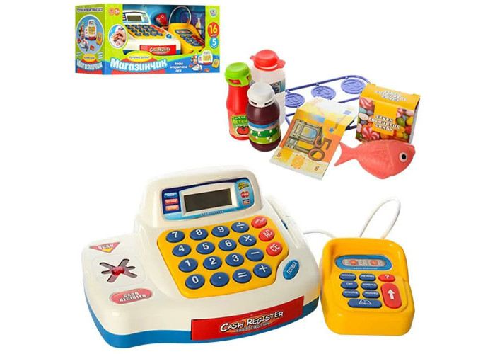 Касовий апарат Limo Toy Магазинчик каса, термінал, готівка, продукти (7020-UA)