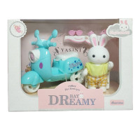 Набір ігровий Yasini з флоксовими зайчиками Міський мотороллер (66621-6)