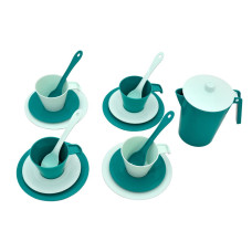 Набір посуду Tigres Релакс кавовий в сумці 17 ел. зелений (39894)