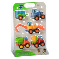Набір машинок 4шт інерційна будівельна спецтехніка (LIM326)