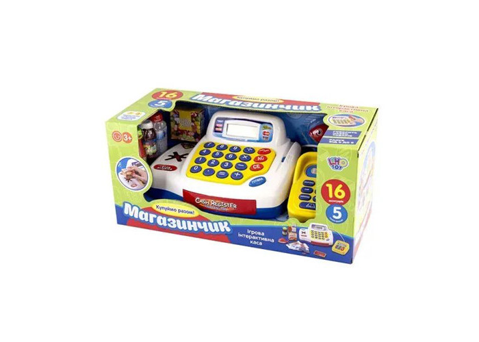 Касовий апарат Limo Toy Магазинчик каса, термінал, готівка, продукти (7020-UA)