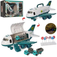 Набір з транспортом літак-контейнер 30см, машинки (660-A241)