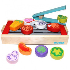 Дерев'яний іграшковий набір Cubika Барбекю (14347)