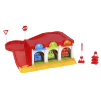 Іграшка ТехноК паркінг з машинками (3шт) і дорожними знаками (TH8584)