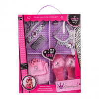 Іграшковий набір аксесуарів для дівчинки туфлі, сумочка, ювелірні прикраси (604-3)