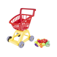 Візок з кошиком Orion з фруктами та овочами червоний (OR693В3-RD)