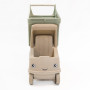 Візок DOLONI TOYS для ляльок і пупсів з кошиком ECO зелений (01540/01eco)