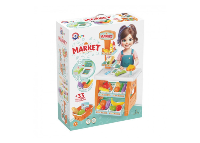 Іграшквий набір ТехноК Market продуктова торгівельна ятка (TH0730)