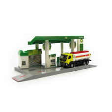 Ігровий набір Заправка із бензовозом зелена (1210-D38GR)