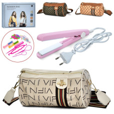 Дитячий набір догляду за волоссям Fashion Bag стайлер мережевий з аксесуарами в сумці (асорт.) (768-36)