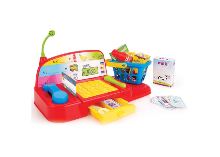 Іграшка Wader Касовий апарат з карткою, готівкою і продуктами (25500)
