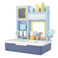 Дитячий ігровий набір Щоденний догляд з умивальником та бутафорськими засобами гігієни блакитний (6913B)