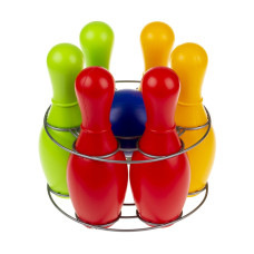 Кеглі Colorplast Веселка 6шт з кулею (CP0725)