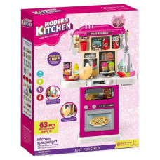 Ігровий набір Modern Kitchen кухня інтерактивна із іграшковими продуктами 64 предмети (922-185)