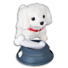 Песик м'який інерактивний із звуковими ефектами біла (MC-1024WT)