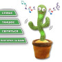 Інтерактивна іграшка Dancing Cactus TikTok Танцюючий та співаючий кактус повторюшка (AA-187)