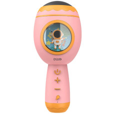 Караоке мікрофон із колонкою Космонавт рожевий (DS109PN)