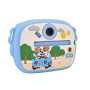 Дитячий портативний фотоапарат із моментальним друком у футлярі блакитний (KING74BL)
