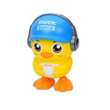 Інтерактивна іграшка Танцююче каченя із світло-звуковими ефектами 17 см блакитна (S-005ABL)